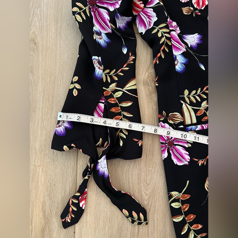 EXPRESS Floral Tie Sleeve Boyfriend Blazer EUC - Picture 8 of 11
